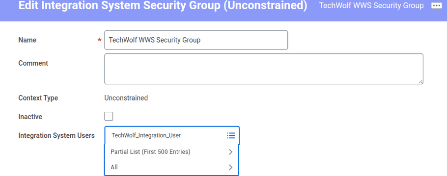Edit Security Group